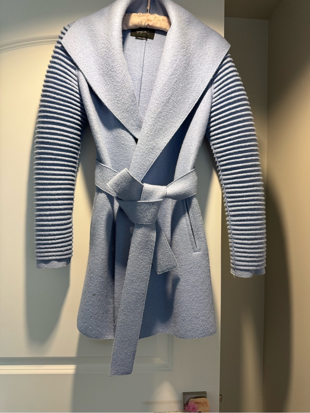 SENTALER KATE COAT BLUE